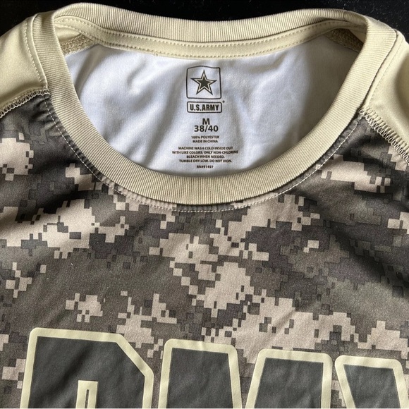 US ARMY Men’s Active Style S/S Camo Pattern Shirt Size M - Picture 3 of 10